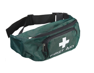 बेल्ट के साथ पुन: प्रयोज्य हरी आपातकालीन प्राथमिक चिकित्सा बैग
