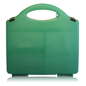 हुक और डिवाइडर के साथ पनरोक हरा खाली प्लास्टिक प्राथमिक चिकित्सा बॉक्स