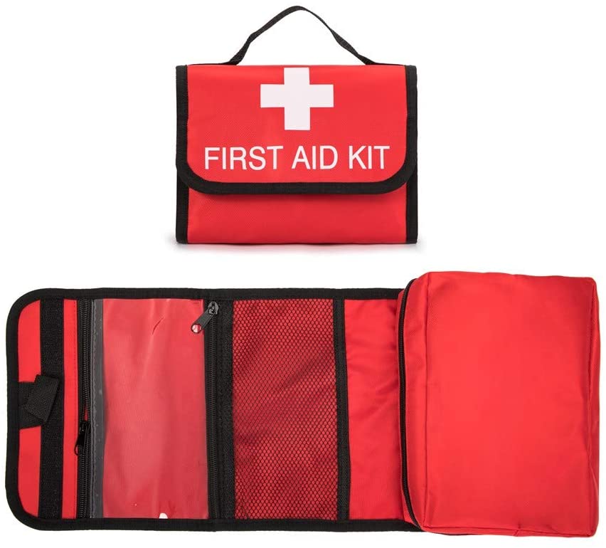 कार होम ऑफिस स्पोर्ट आउटडोर यात्रा के लिए फोल्ड करने योग्य छोटा खाली प्राथमिक चिकित्सा बैग